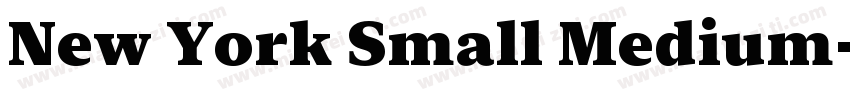 New York Small Medium字体转换